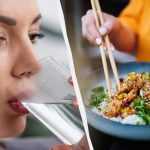 Is het mogelijk om water te drinken tijdens het eten: